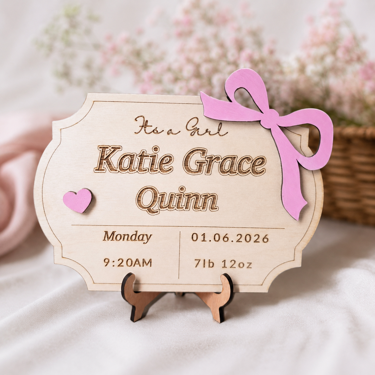 New Born Baby Plaque