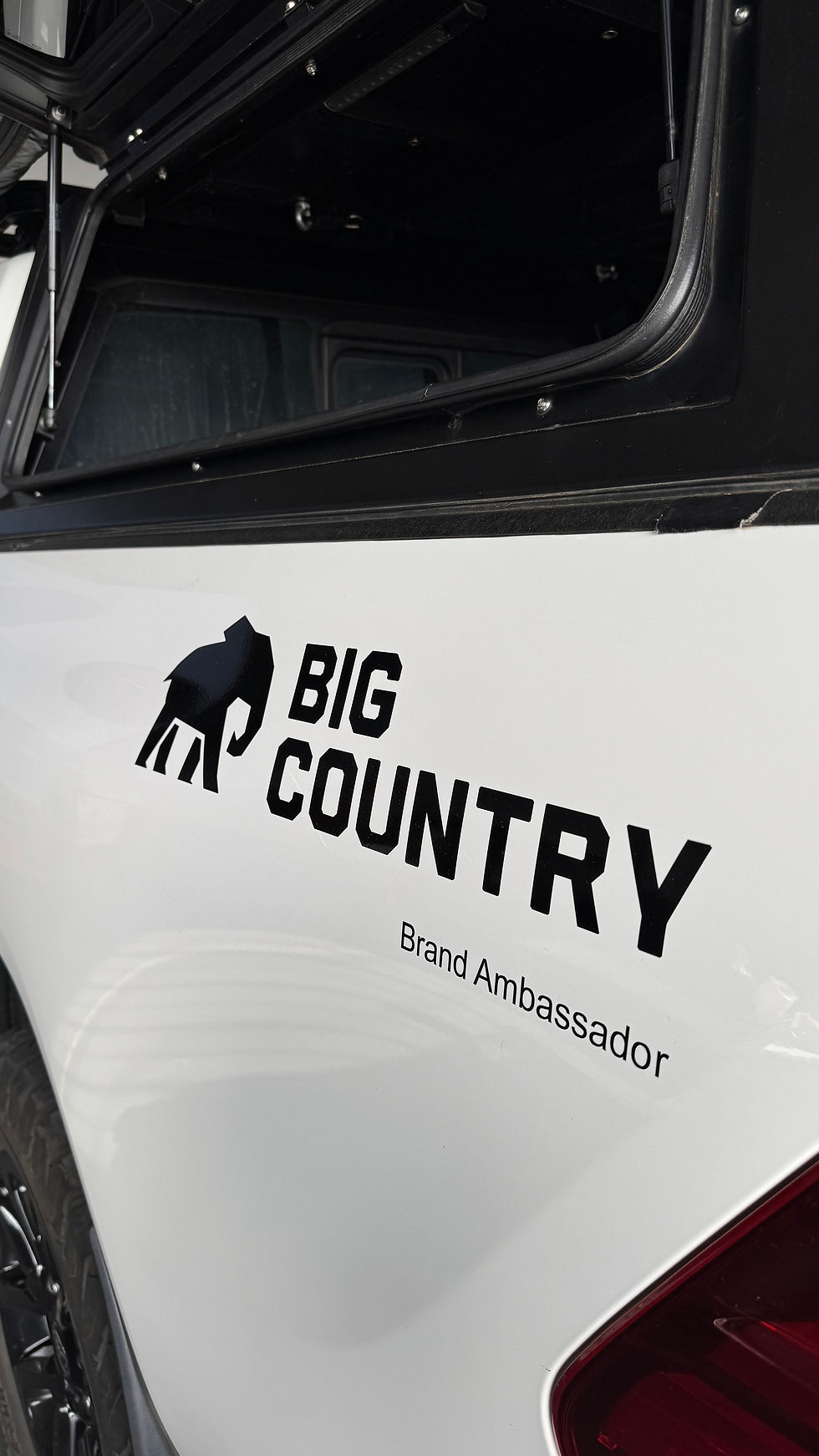 Fridge tip slider in use during overlanding trip