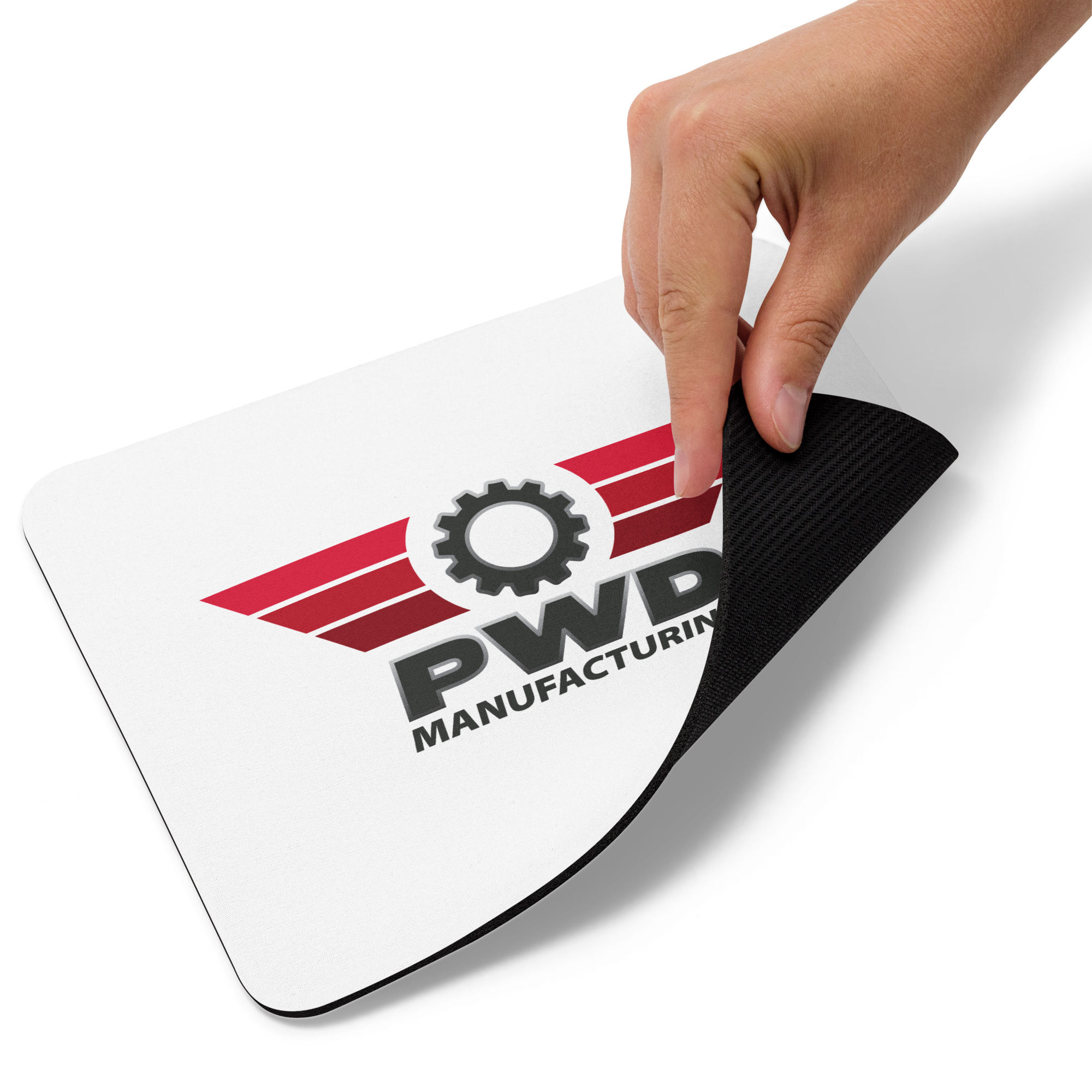 Mouse pad with color logo