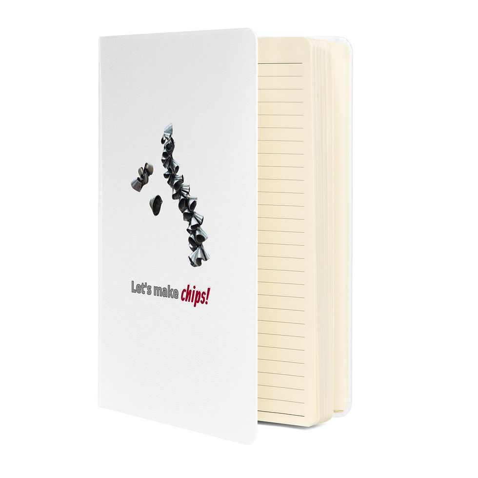 Thumbnail: Let's Make Chips hardcover bound notebook