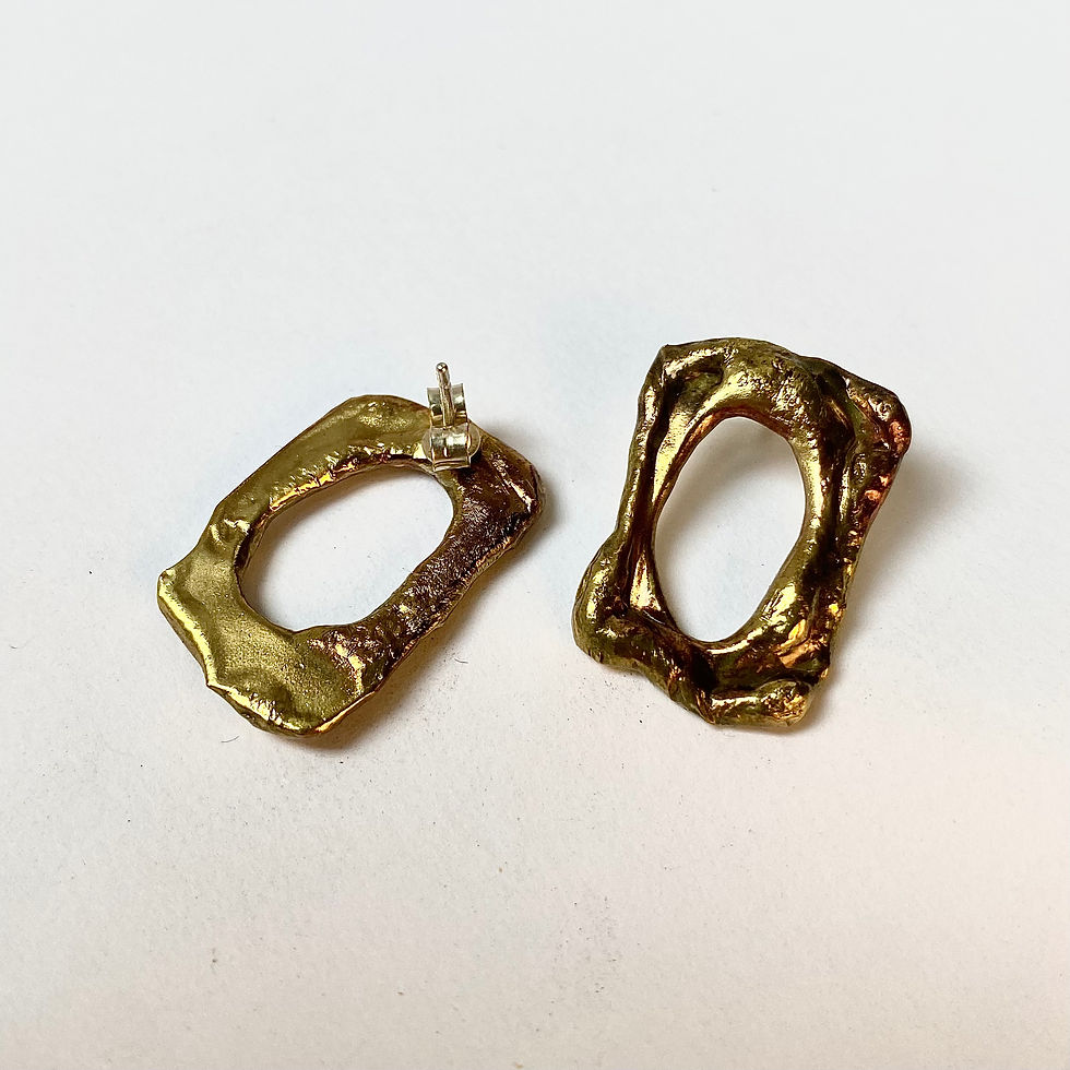Miniature : Boucles d’oreilles en laiton 