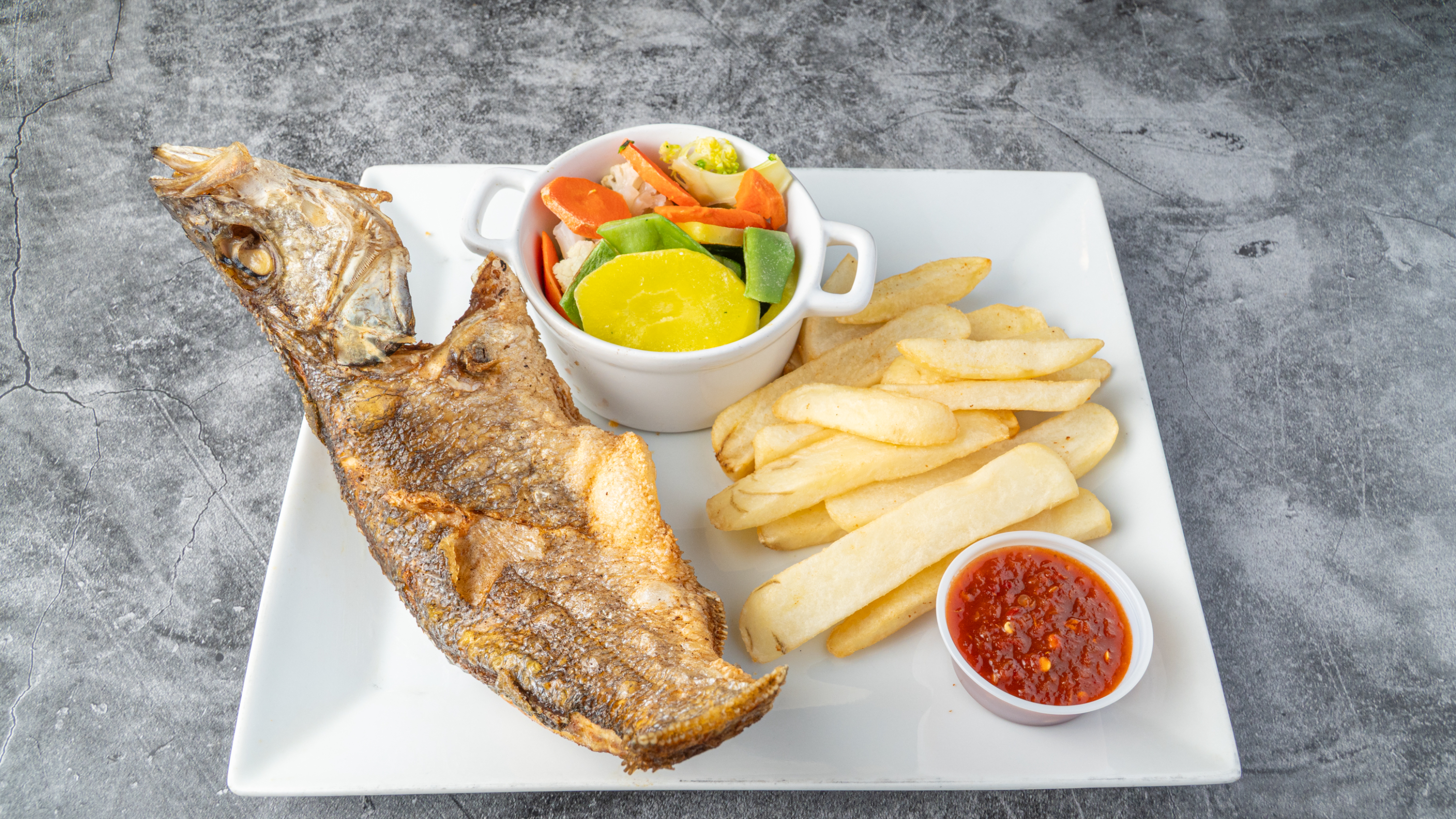 Arranged Food and Objects