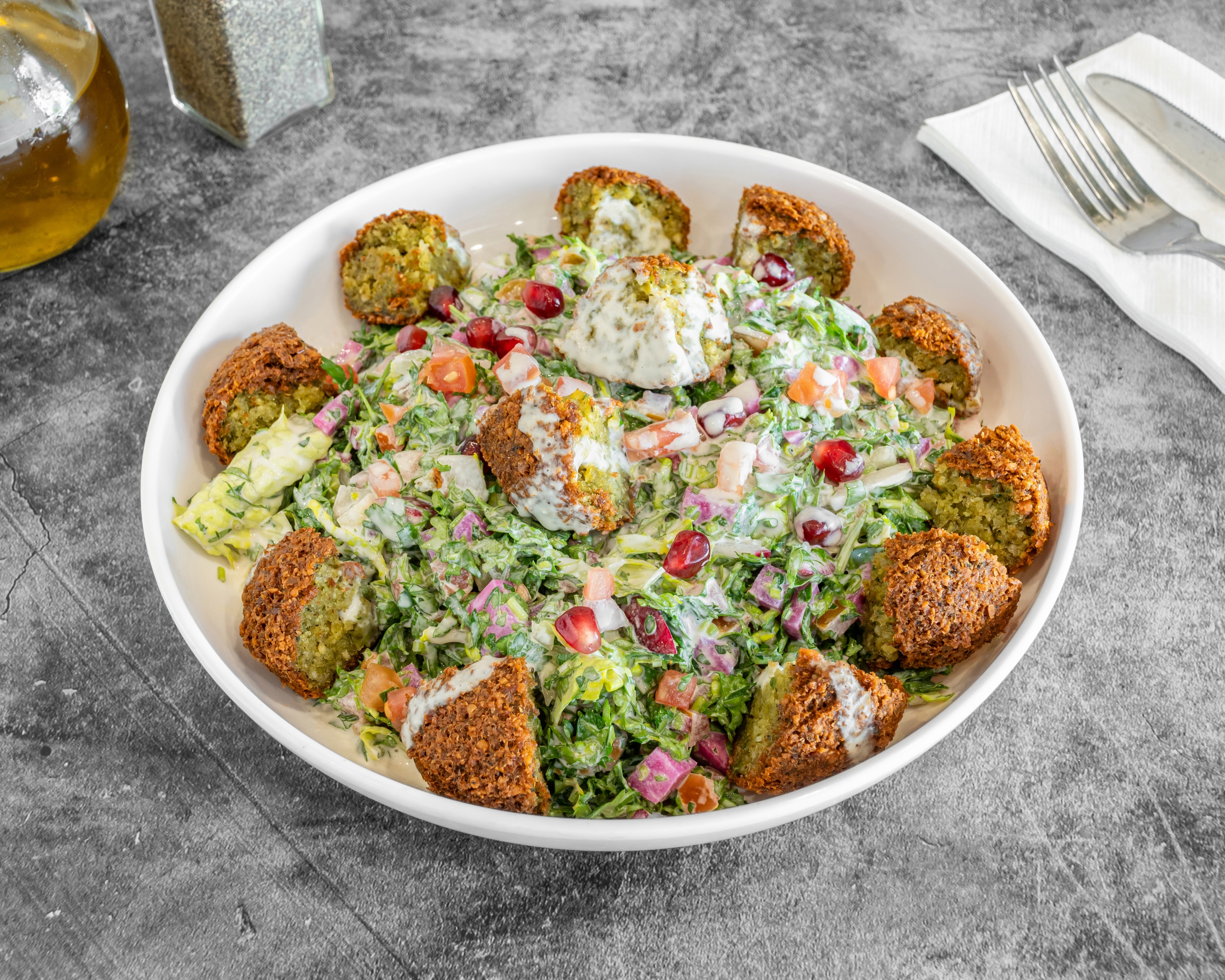 Arranged Food and Objects