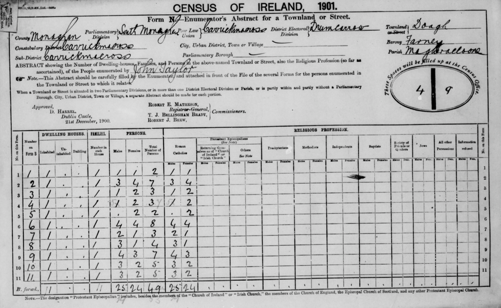 Irish Census Records