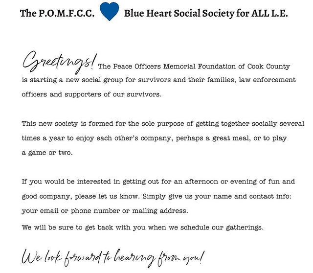 Blue Heart Social Society | POMFCC