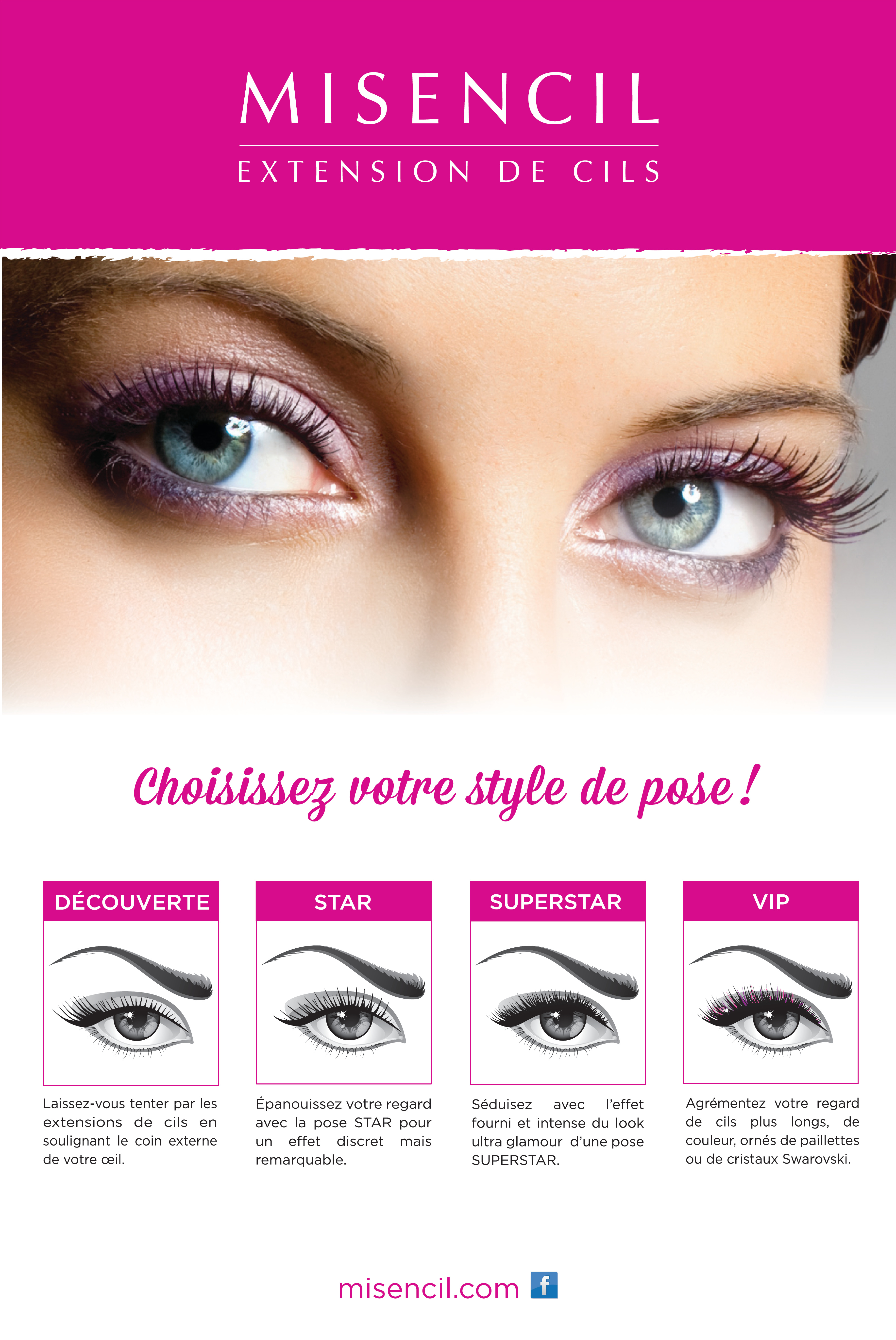 Extensions de cils test
