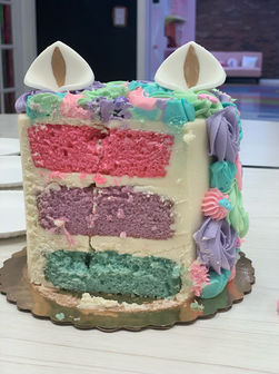 colored cake