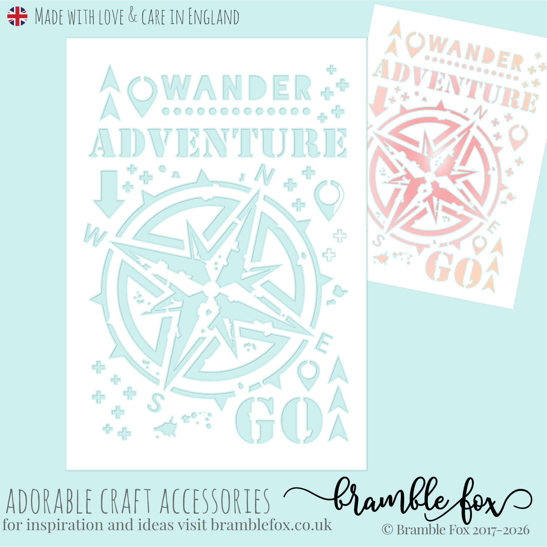 Fox Cut Stencil | #140 | Adventure