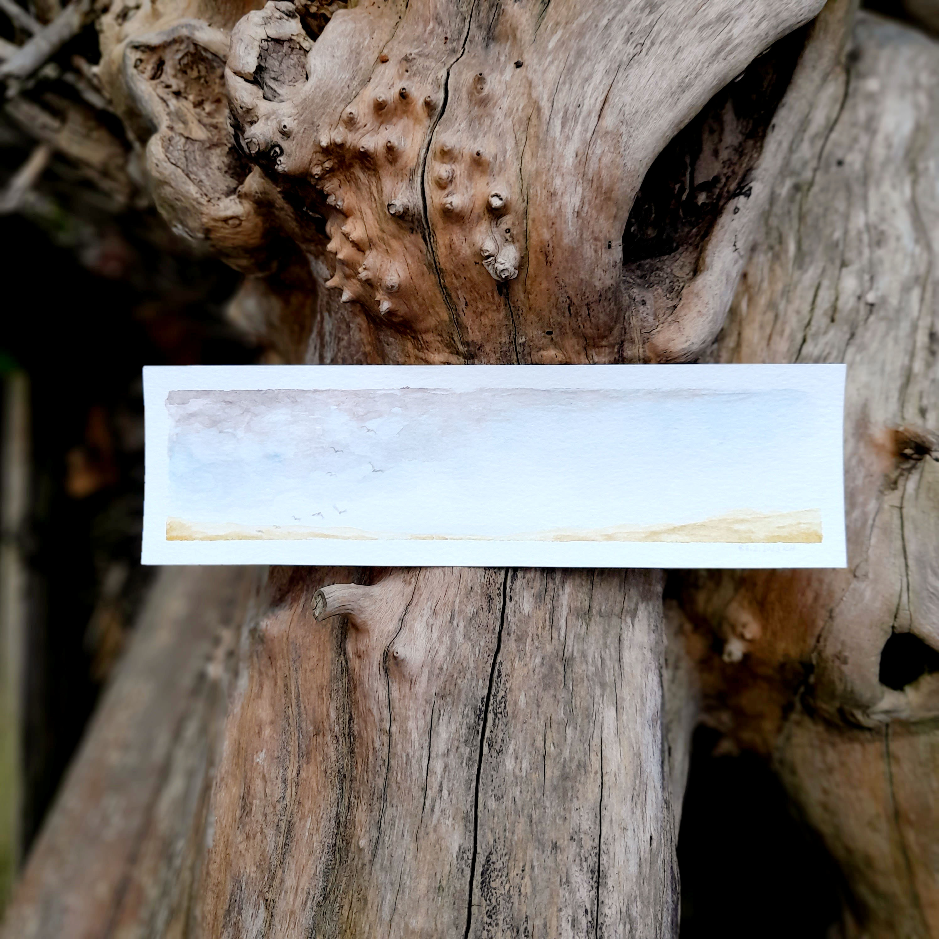 Mini panoramatico akvarel DALEKO OD OCEÁNU