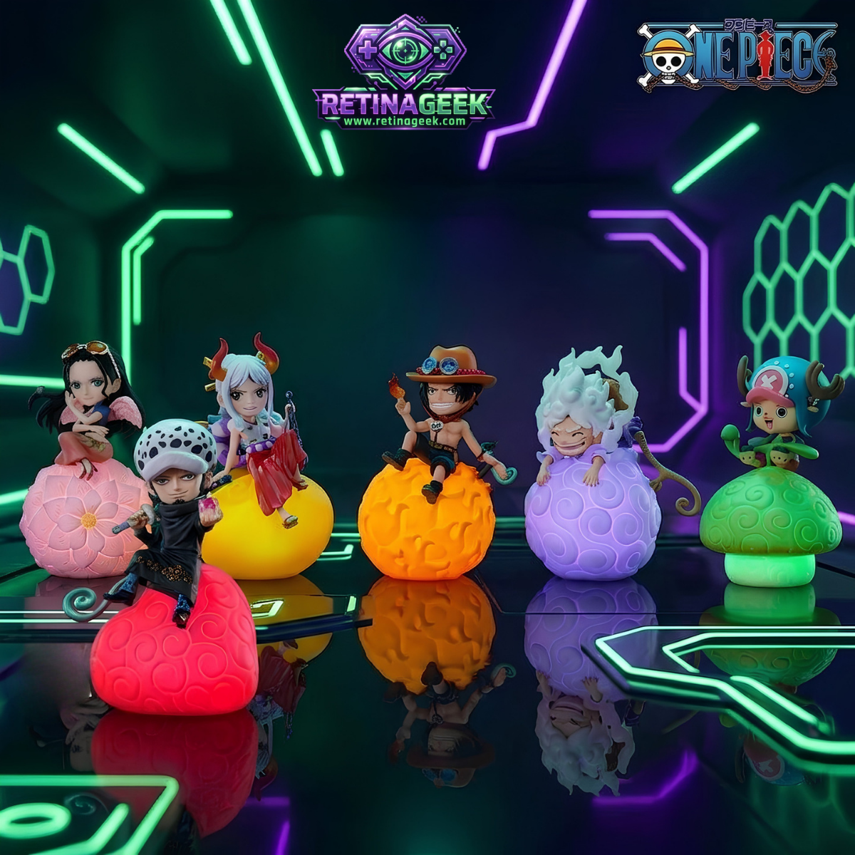 One Piece Akuma No Mi Mini Lamp Collection