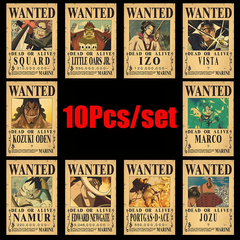 Thumbnail: One Piece Wanted Posters (10 set)