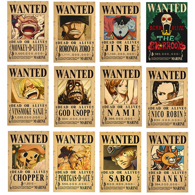 Thumbnail: One Piece Wanted Posters (10 set)