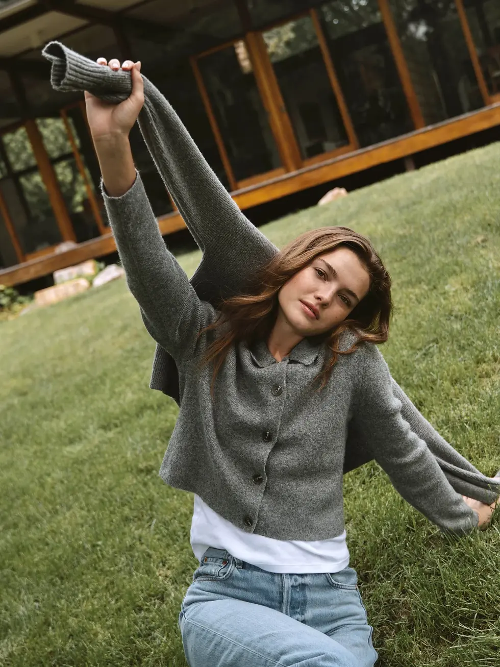 The Ellie Knit Collared Cardigan