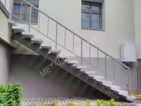 Outdoor - metal stairs made using hot galvanizing technology no. 4