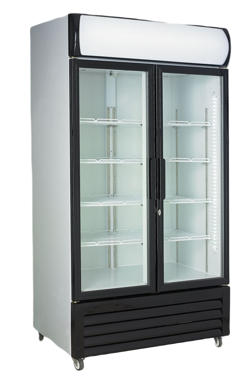 Kühlschrank mit 2 Glastüren