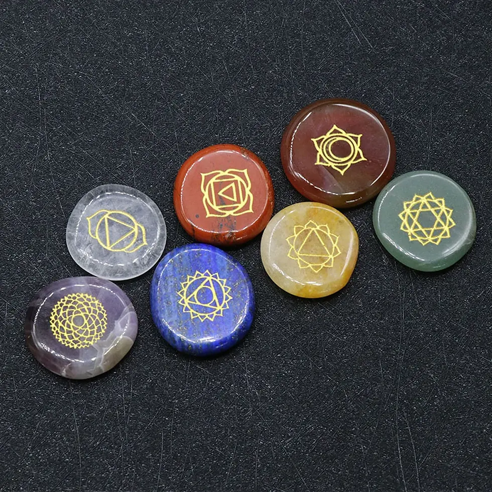 Miniatura: Set of 7 Pieces Natural Stones