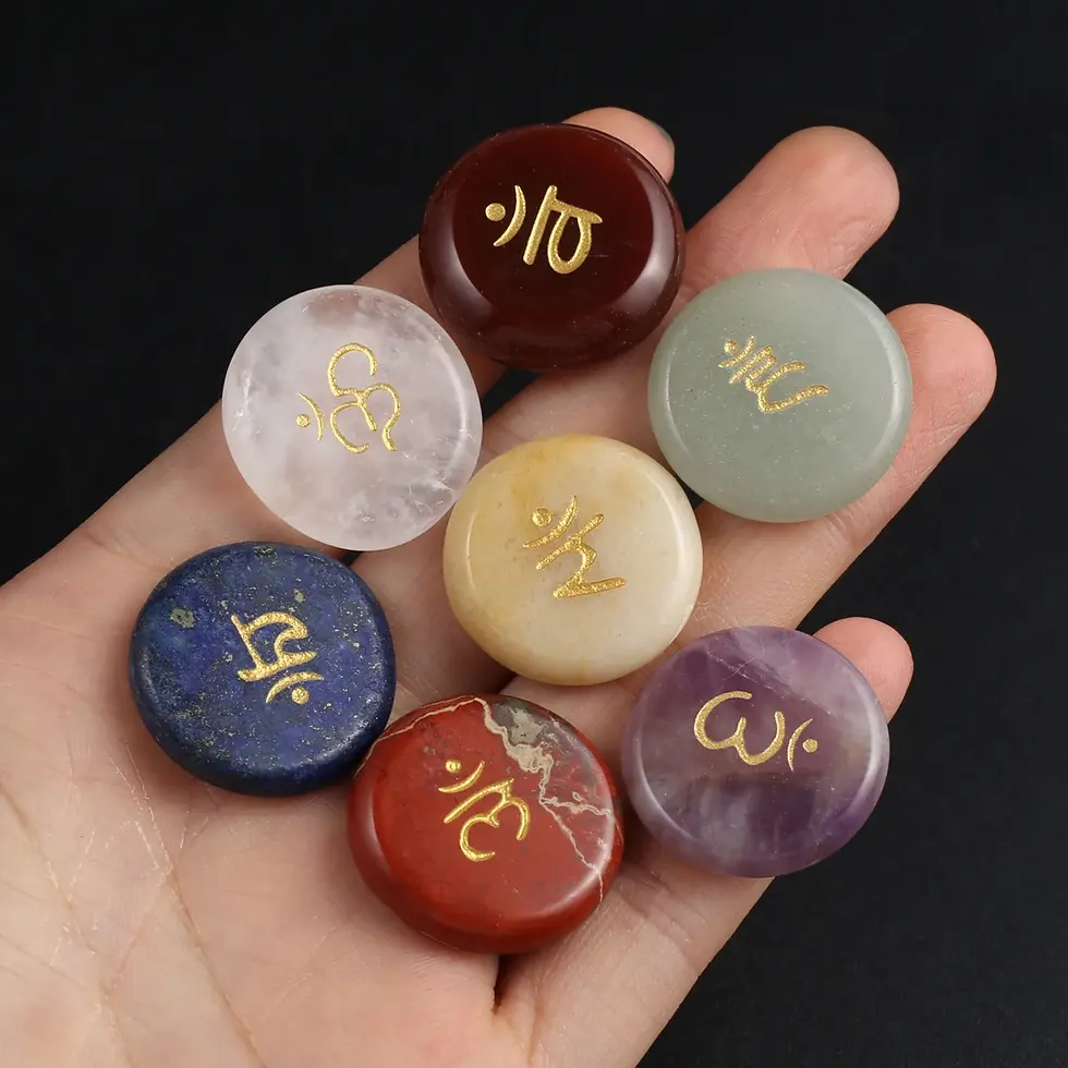 Miniatura: Set of 7 Pieces Natural Stones
