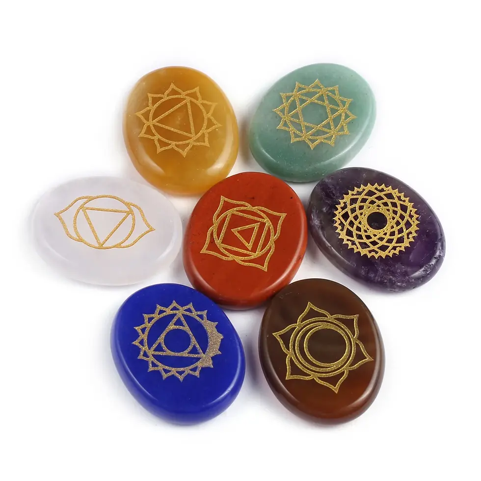 Miniatura: Set of 7 Pieces Natural Stones