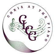 Chris at the Piano logo
