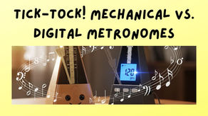 Exploring Rhythm: A Comparison of Traditional Wooden and Modern Digital Metronomes.