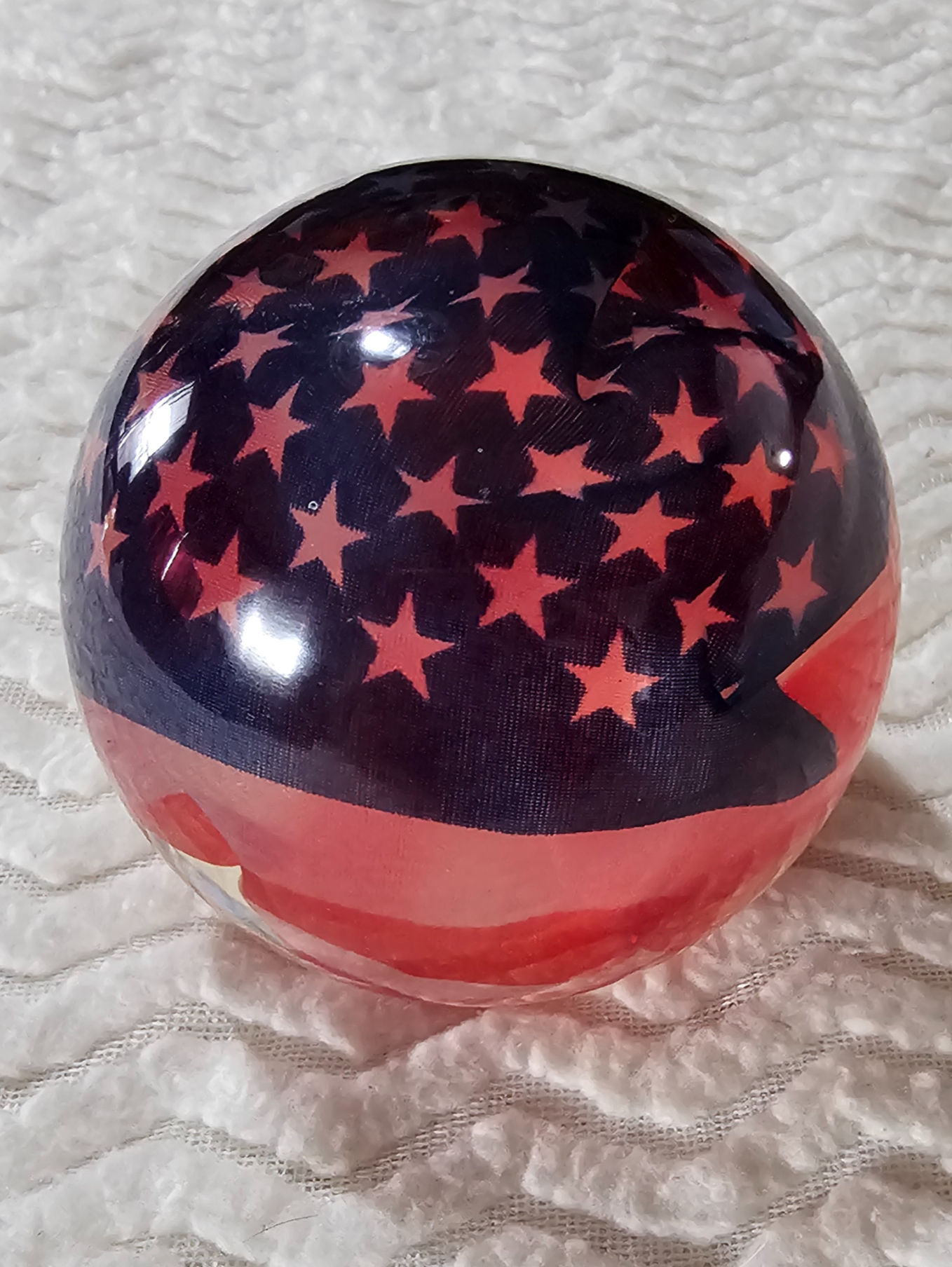 Sphere with American flag
