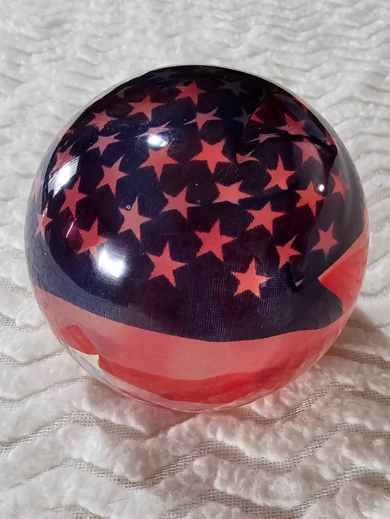 Sphere with American flag