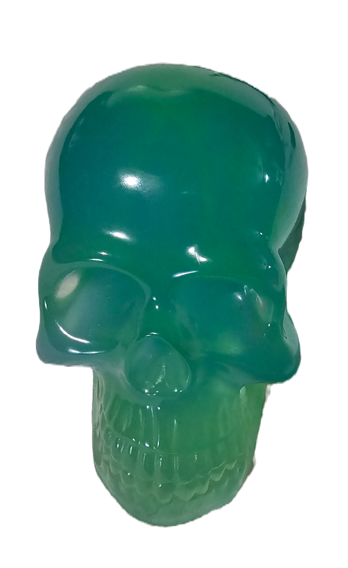 Skull blue and green glow in the dark