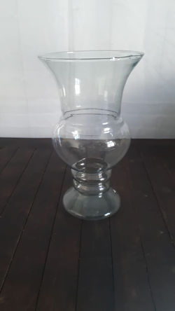 Vaso para frutas de vidro médio