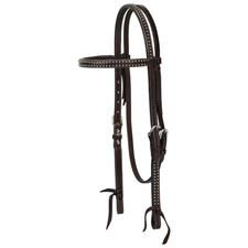 Basketweave Tooled Browband Headstall