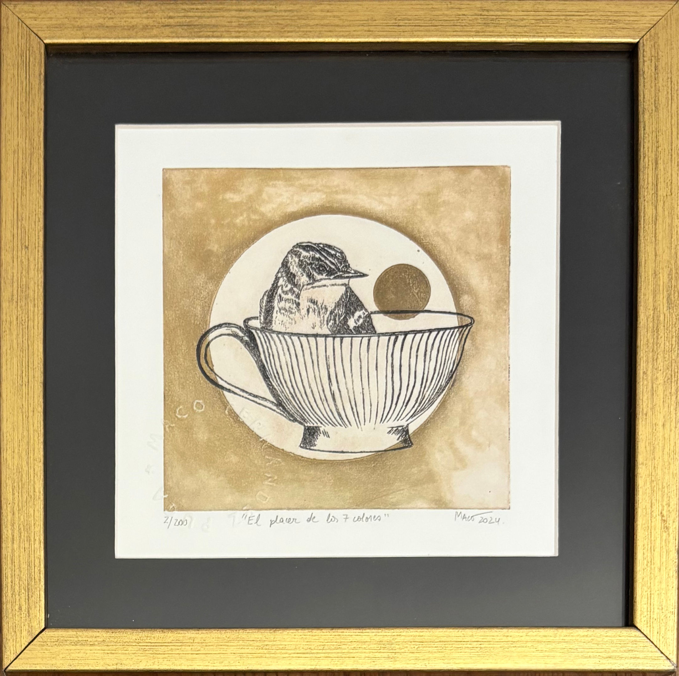 Glicée "El placer de los 7 colores"