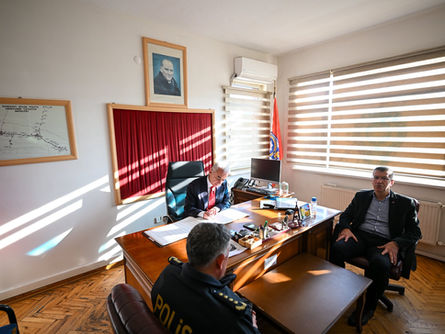 Vali Bölge Trafik İstasyonu’nu inceledi