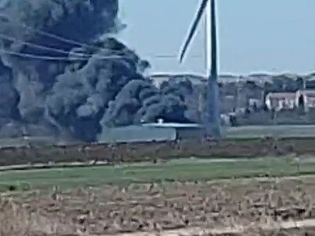 Yakma tesisinde yangın!