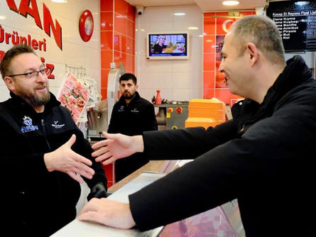 Başkan projeyi esnaflara anlattı