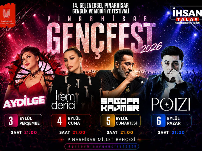 14. Gençlik Festivali belli oldu