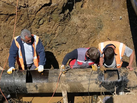 İsale hattında çalışmalar sürüyor