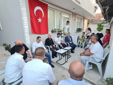 Koordinatöre geçmiş olsun ziyareti