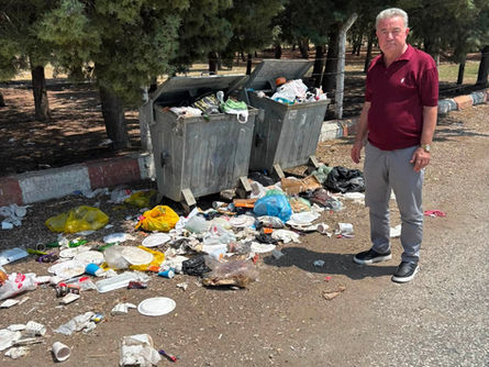 Evrensekiz'de çöp tepkisi!