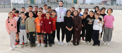 Tekvandocu öğretmen örnek oluyor