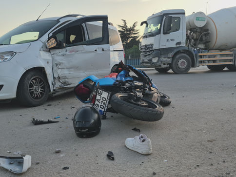 Tren Garı önünde kaza!