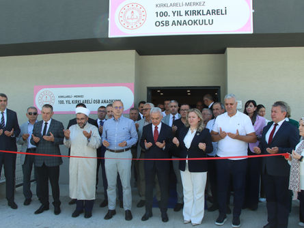 100. Yıl Kırklareli OSB Anaokulu törenle açıldı