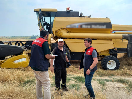 Kırklareli'nde hasat kontrol çalışmaları sürüyor