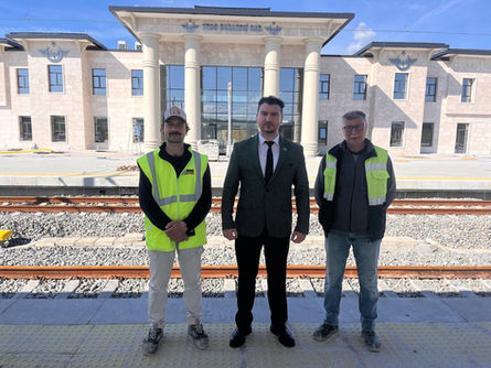 Babaeski garı inşaatı sürüyor