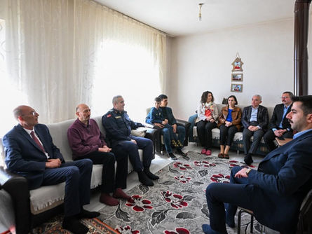 Validen Korkmaz ailesine ziyaret