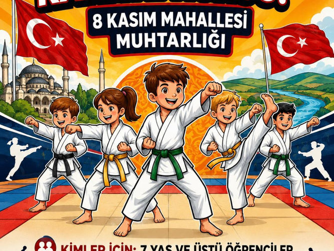 Çocuklara ücretsiz karate eğitimi