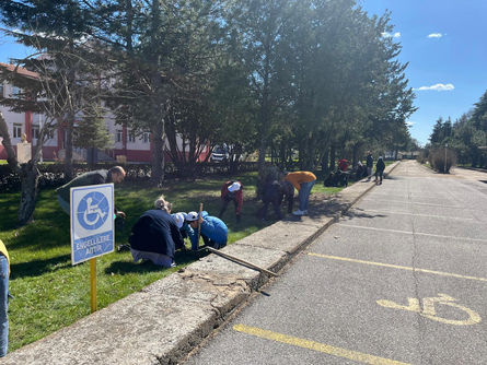 İyilik yapıp fidan diktiler