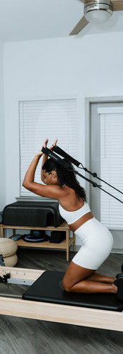 Pilates workout improving flexibility, balance, and core stability
