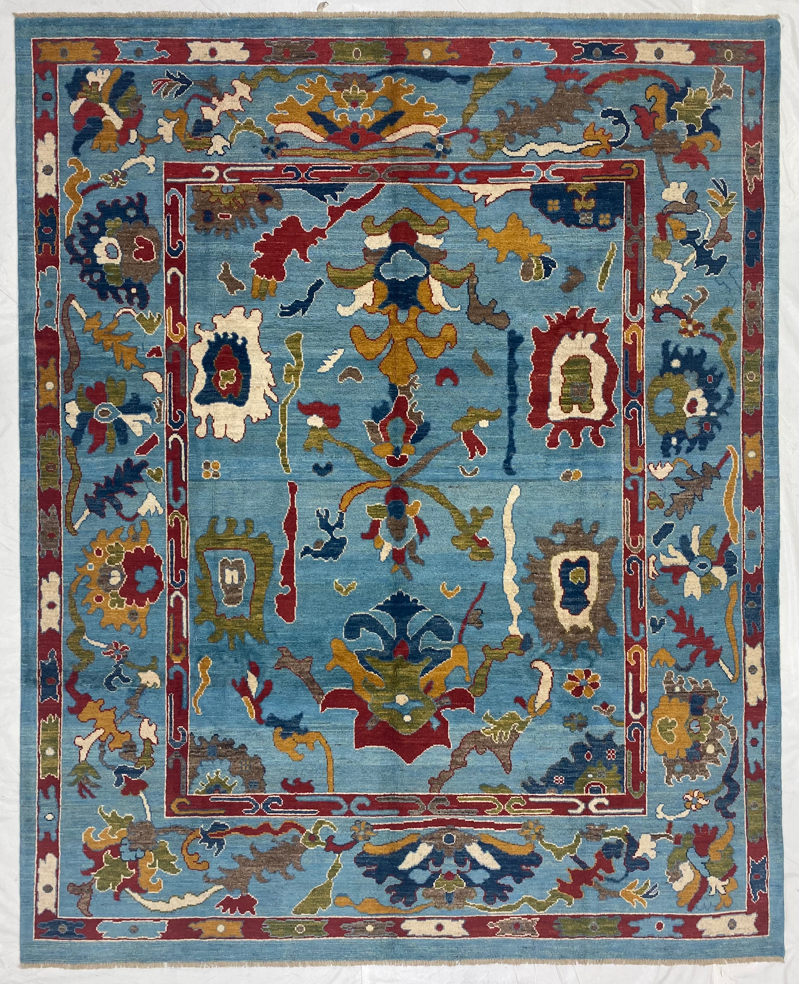 Fine Afghan Oushak  / 8'x9'10"