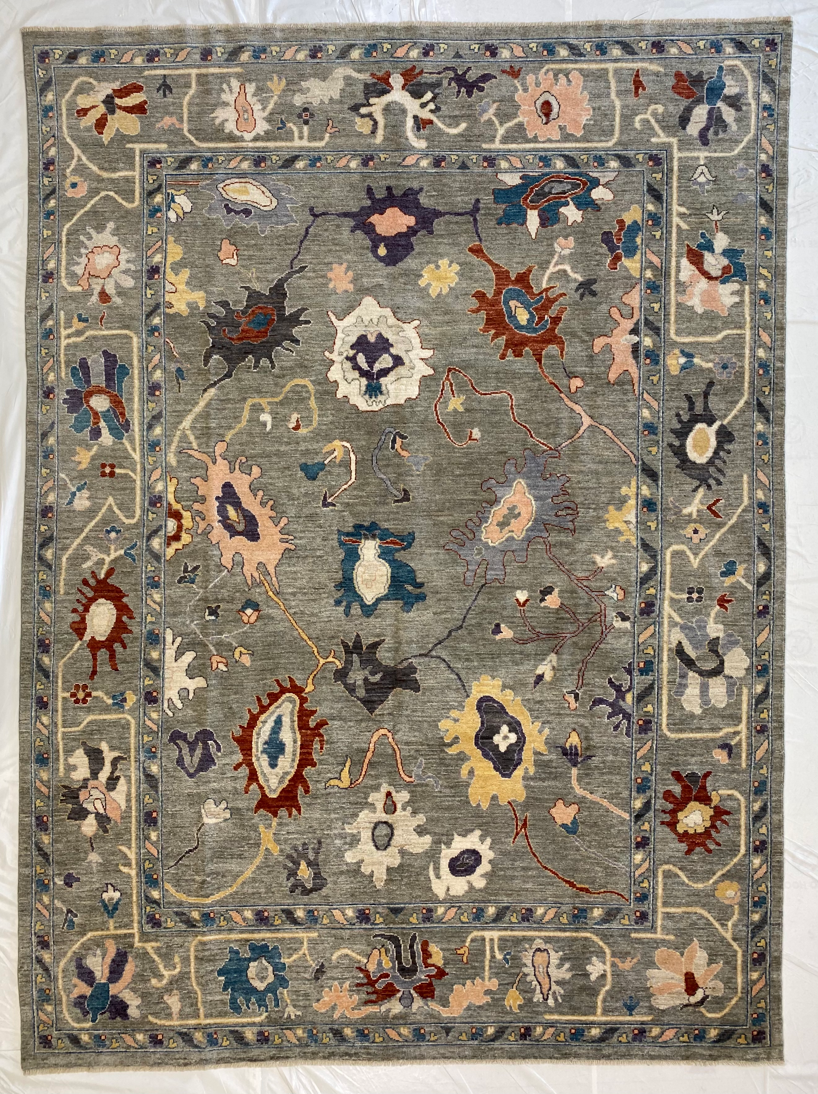 SOLD - Fine Afghan Oushak / 9'x12'2"