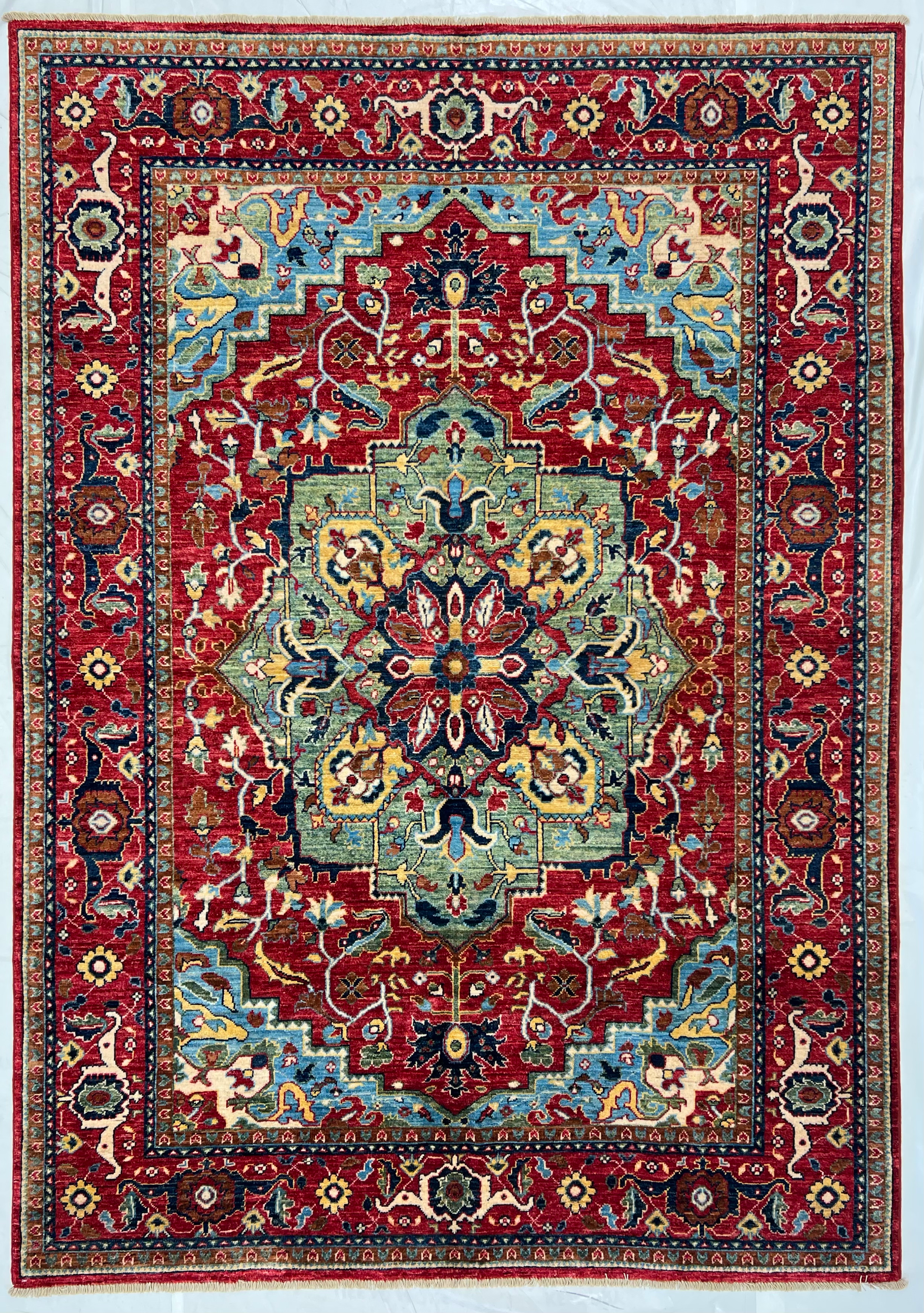 Fine Afghan Heriz / 5’8”x8’
