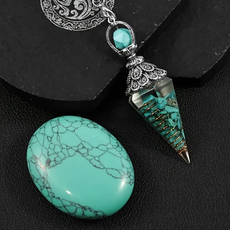 Thumbnail: Green Aventurine Orgone Pendulum Kit – 2pc Set